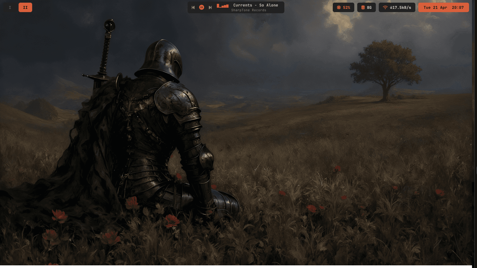 Medieval Orange Waybar